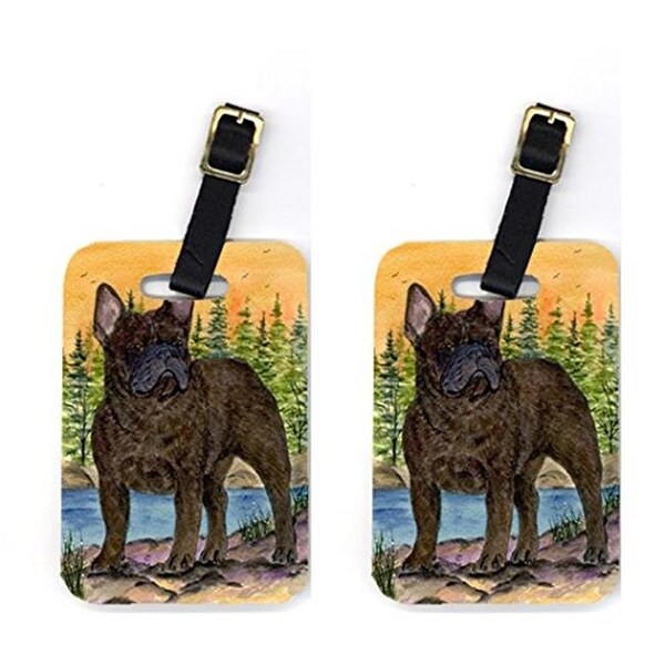Carolines Treasures SS8597BT French Bulldog Luggage Tag - Pair 2; 4 x 2.75 In. SS8597BT - main
